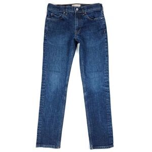 EVERLANE The Slim 4 Way Stretch Ankle Cropped Jean Dark Indigo Denim Mens 30